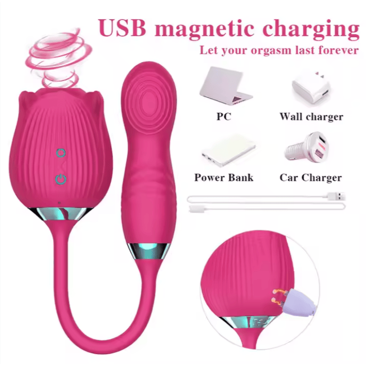 Vibrateur à Succion & Mouvement - Roméo Flower | Osez-Vous Osez-Vous Sensations plus