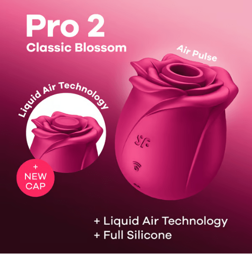 Vibrateur à Succion - Satisfyer - Pro 2 Classic Blossom Satisfyer Sensations plus