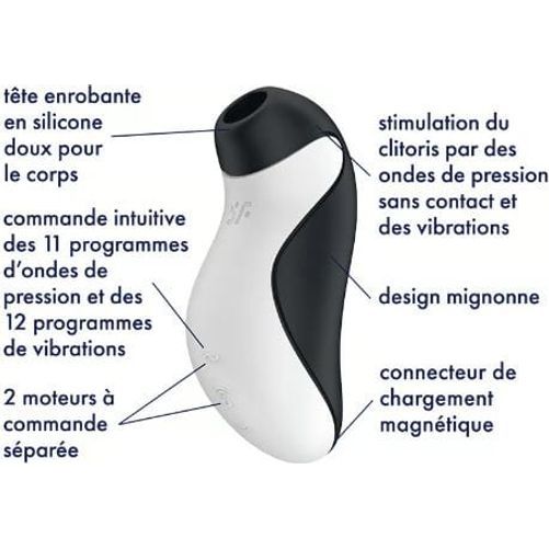 Vibrateur à Succion - Satisyer - Orca Satisfyer Sensations plus