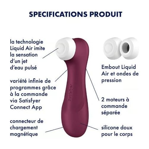 Vibrateur a Succions - Satisfyer - Pro 2 Generation 3 Connect App Satisfyer Sensations plus