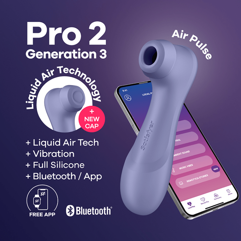 Vibrateur a Succions - Satisfyer - Pro 2 Generation 3 Connect App Satisfyer Sensations plus