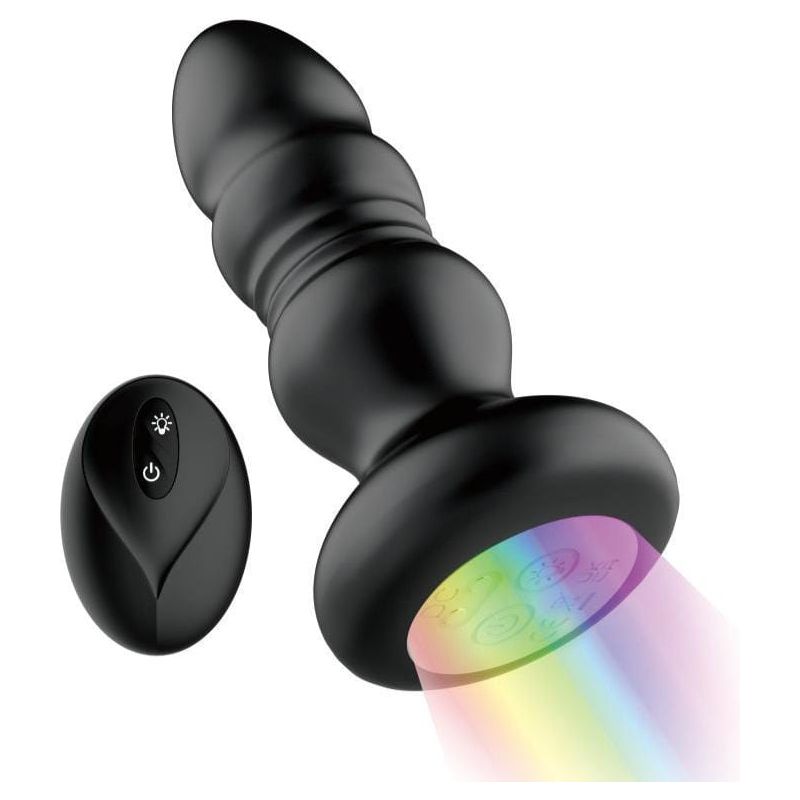Vibrateur Anal à distance - Secwell - Thrusting Anal Plug Remote Control Led Secwell Sensations plus