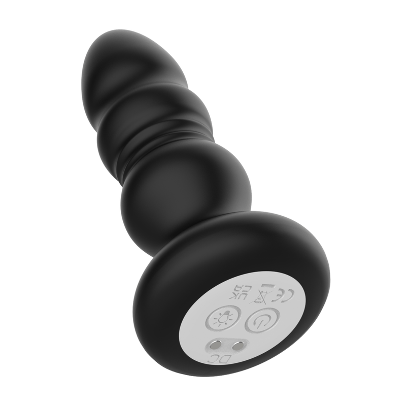 Vibrateur Anal à distance - Secwell - Thrusting Anal Plug Remote Control Led Secwell Sensations plus