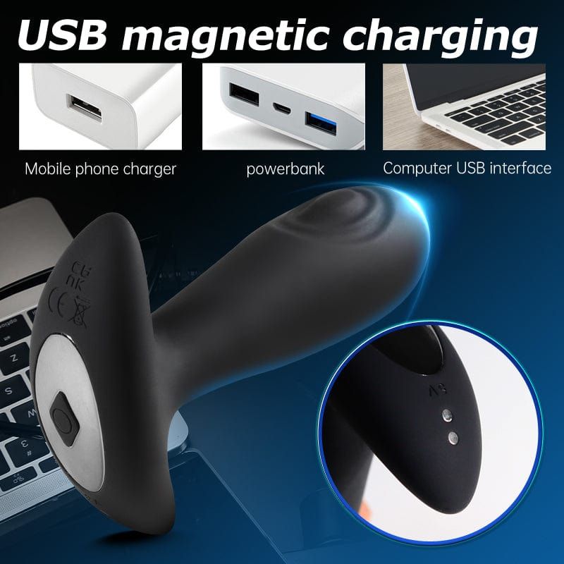 Vibrateur Anal Avec Télécommande - Secwell - Reggie Tapping Anal Plug Secwell Sensations plus