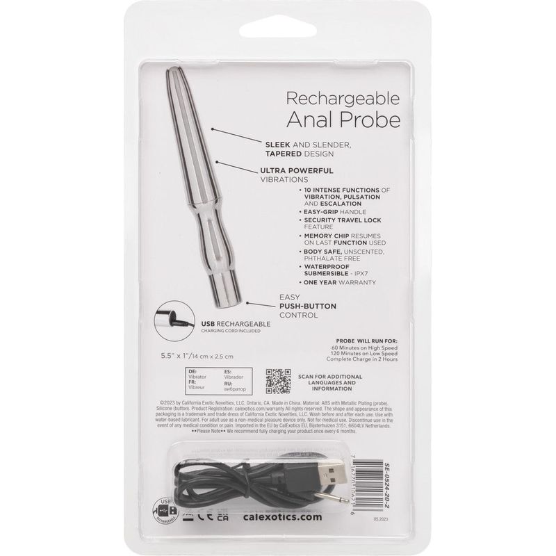 Vibrateur Anal - Calexotics - Rechargeable Anal Probe CalExotics Sensations plus