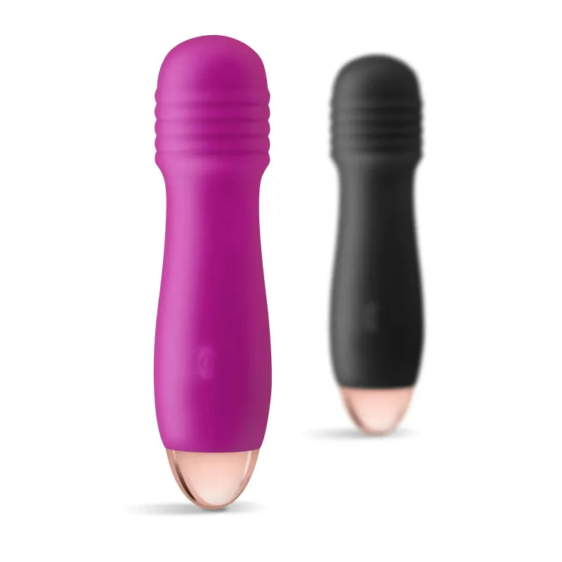 Vibrateur avec Tête à Stries - Joystick My First | 7 Modes, USB, Silicone Doux & Étanche My First Sensations plus