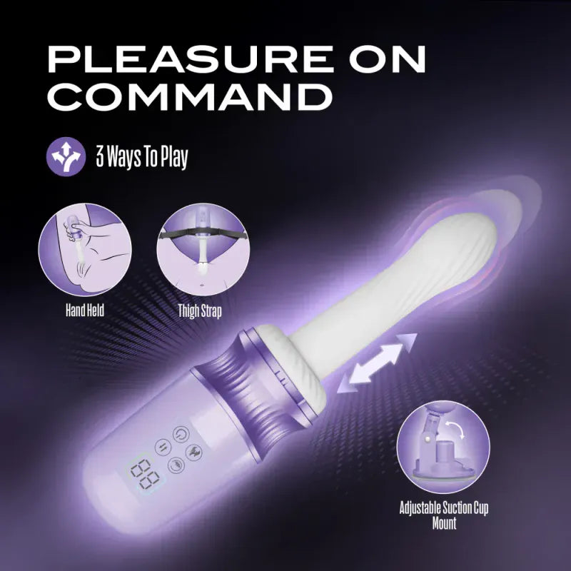 Vibrateur Chauffant & Va-et-Vient - Temptasia Violet Vixen | Jusqu’à 800 Coups par Minute Temptasia Sensations plus