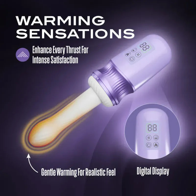 Vibrateur Chauffant & Va-et-Vient - Temptasia Violet Vixen | Jusqu’à 800 Coups par Minute Temptasia Sensations plus