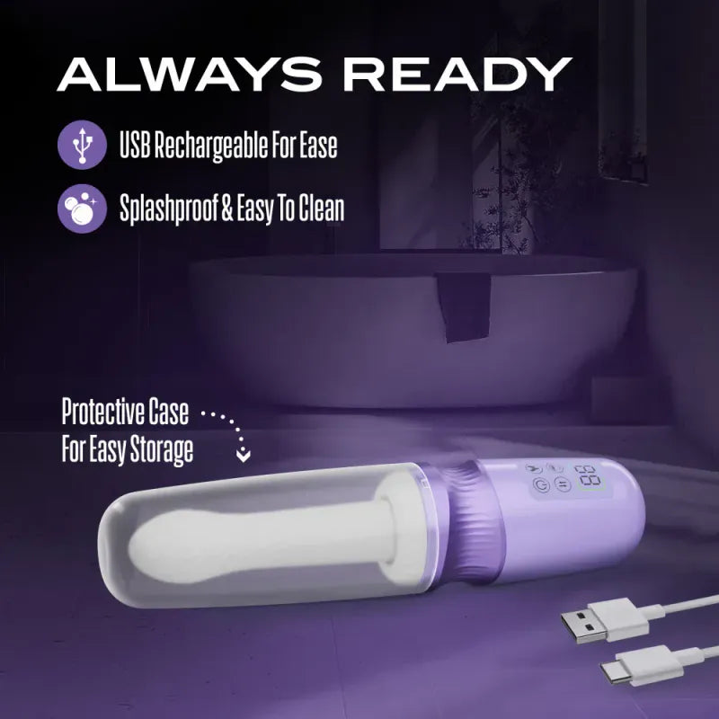 Vibrateur Chauffant & Va-et-Vient - Temptasia Violet Vixen | Jusqu’à 800 Coups par Minute Temptasia Sensations plus