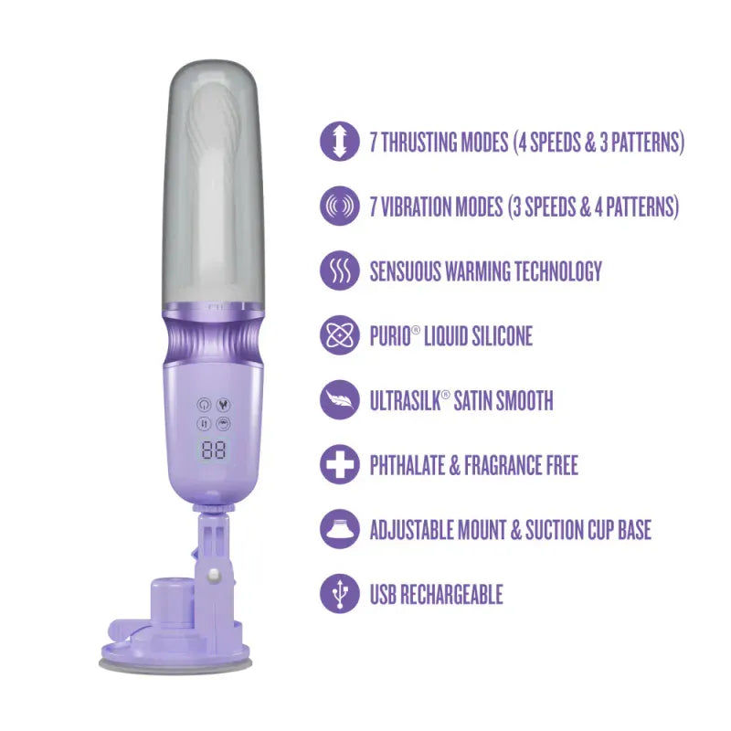 Vibrateur Chauffant & Va-et-Vient - Temptasia Violet Vixen | Jusqu’à 800 Coups par Minute Temptasia Sensations plus