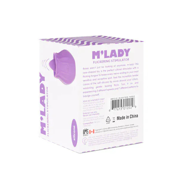 Vibrateur Clitoridien - M’Lady Flickering Tongue | Langue Vacillante 3 Vitesses & 7 Modes M’Lady Sensations plus
