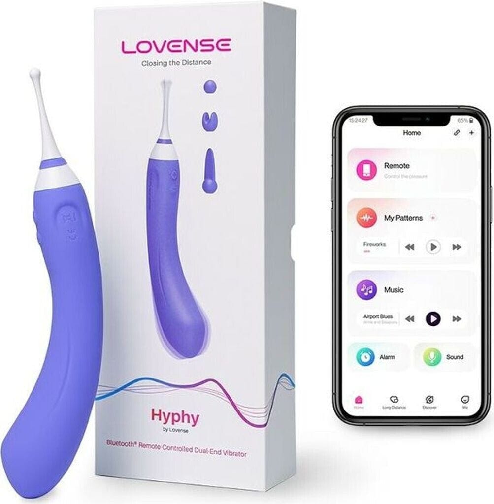 Vibrateur Double Extrémité - Hyphy Lovense | Puissant & Connecté pour Clitoris & Point G Lovense Sensations plus