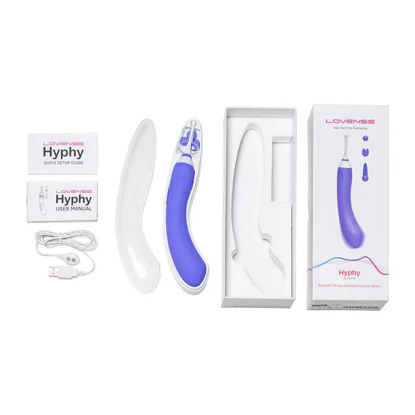 Vibrateur Double Extrémité - Hyphy Lovense | Puissant & Connecté pour Clitoris & Point G Lovense Sensations plus