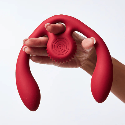 Vibrateur Double Pénétration - SVibe Snail GIZI Duo | Double Stimulation Interne & Externe SVibe Sensations plus