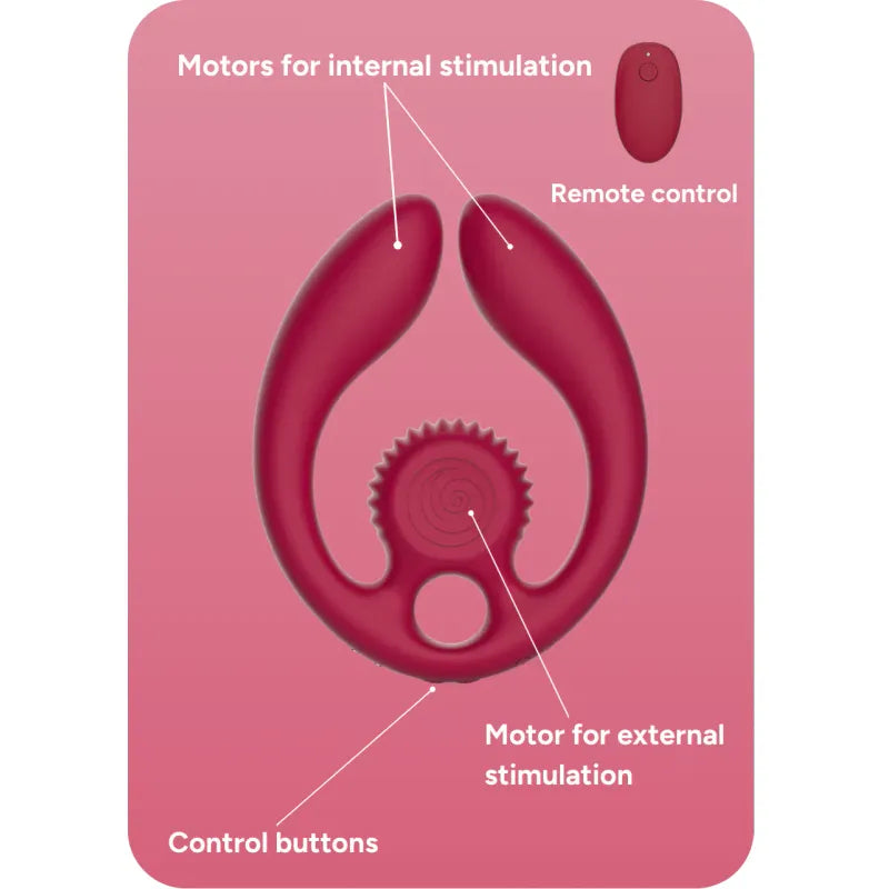 Vibrateur Double Pénétration - SVibe Snail GIZI Duo | Double Stimulation Interne & Externe SVibe Sensations plus