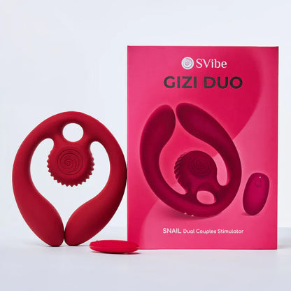 Vibrateur Double Pénétration - SVibe Snail GIZI Duo | Double Stimulation Interne & Externe SVibe Sensations plus
