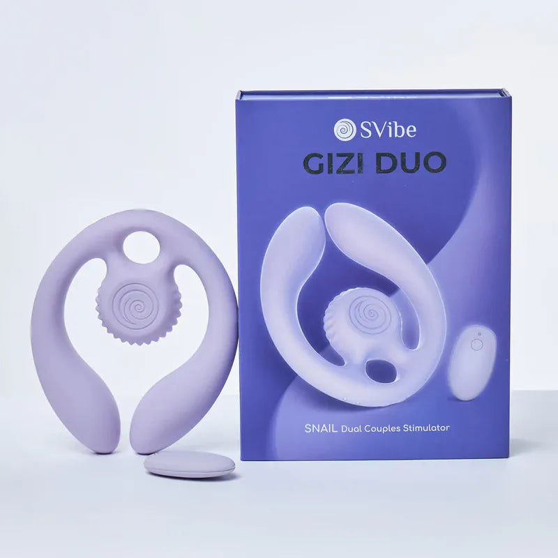 Vibrateur Double Pénétration - SVibe Snail GIZI Duo | Double Stimulation Interne & Externe SVibe Sensations plus
