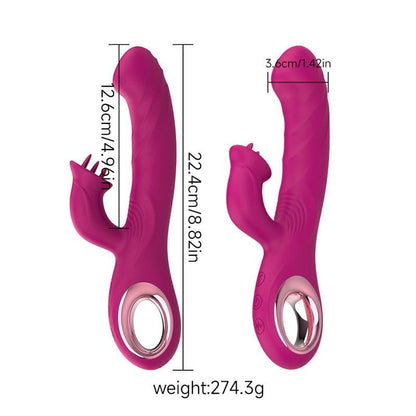 Vibrateur Double Stimulation 3-en-1 - Duo Passion | Point G & Clitoris Osez-Vous Sensations plus