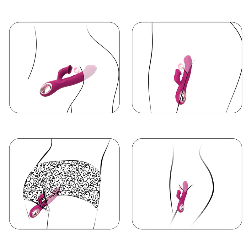Vibrateur Double Stimulation 3-en-1 - Duo Passion | Point G & Clitoris Osez-Vous Sensations plus