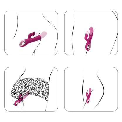 Vibrateur Double Stimulation 3-en-1 - Duo Passion | Point G & Clitoris Osez-Vous Sensations plus