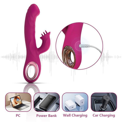 Vibrateur Double Stimulation 3-en-1 - Duo Passion | Point G & Clitoris Osez-Vous Sensations plus