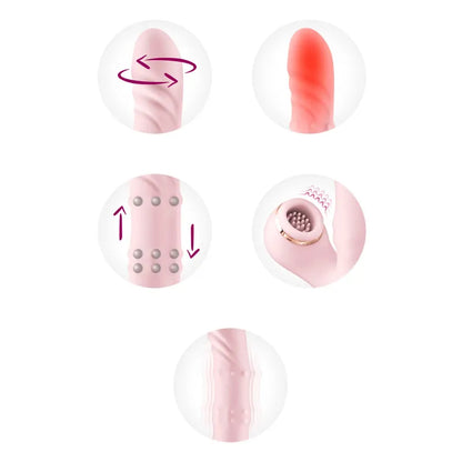 Vibrateur Double Stimulation 5-en-1 - Yoba Classy | 5 Fonctions Avancées Multi-Orgasmes Yoba Paris Sensations plus