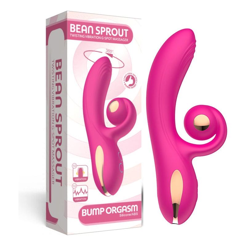 Vibrateur Double Stimulation - Bean Sprout | Clitoris & Point G & Rotation Vaginale Secwell Sensations plus