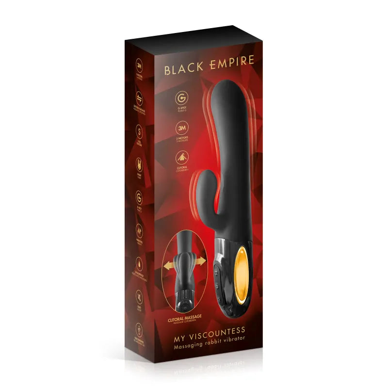 Vibrateur Double Stimulation - Black Empire My Viscountess | Mouvement Clitoridien Black Empire Sensations plus