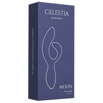 Vibrateur Double Stimulation - Celestia Moon Adore U | Clitoris & Point G Celestia - Adore U Sensations plus