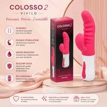 Vibrateur Double Stimulation - Colosso 2 | Acupression & Va-et-Vient Vivilo Sensations plus