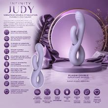 Vibrateur Double Stimulation - Infinity Judy | Flexible & Polyvalent WInYI Sensations plus
