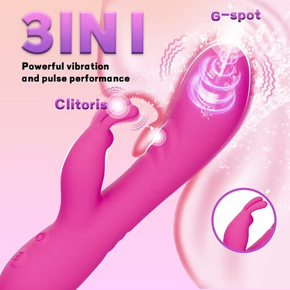 Vibrateur Double Stimulation - Jade Rabbit –  Puissant avec 10 Modes de Vibration Osez-Vous Sensations plus