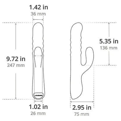 Vibrateur Double Stimulation - Lovense Velvo WaveRoller | Connecté, Vibration & Rotation 360° Lovense Sensations plus