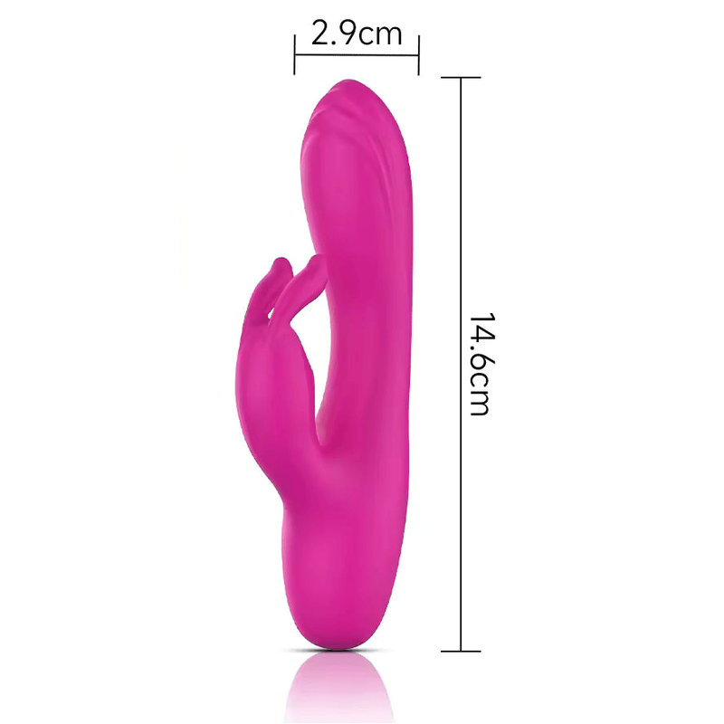 Vibrateur Double Stimulation - Mini Rabbit | 10 Modes de Vibration Puissant, Clitoris & Point G Secwell Sensations plus