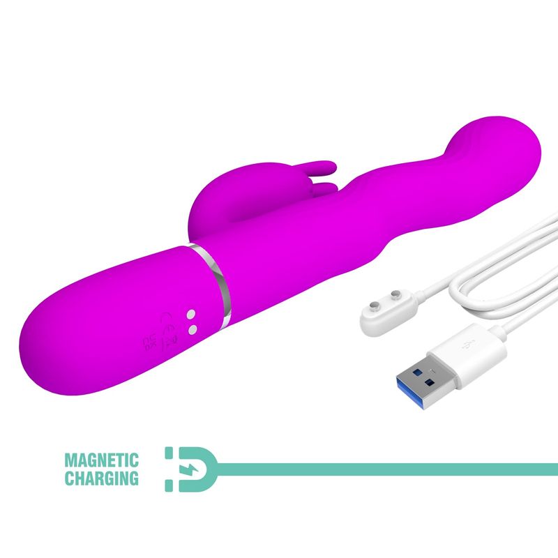 Vibrateur Double Stimulation - Pretty Love Laursen | Mouvements d’Ondulation Internes Pretty Love Sensations plus