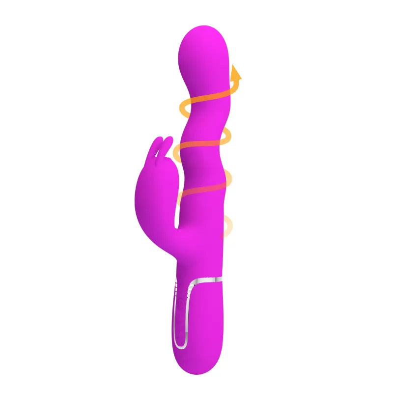 Vibrateur Double Stimulation - Pretty Love Laursen | Mouvements d’Ondulation Internes Pretty Love Sensations plus