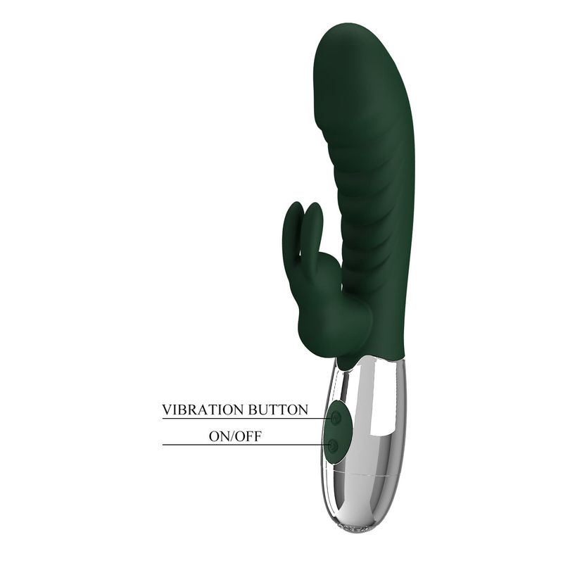 Vibrateur Double Stimulation - Pretty Love Naughty Bunny | 2 Moteurs 30 Modes Rechargeable Pretty Love Sensations plus