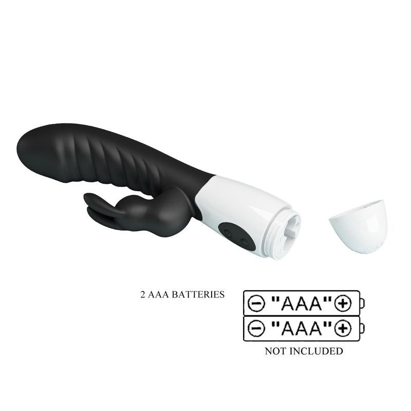 Vibrateur Double Stimulation - Pretty Love Naughty Bunny | 30 Modes, 2 Moteurs Pretty Love Sensations plus