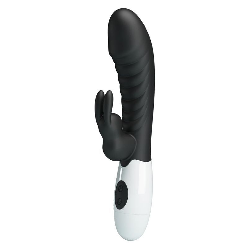Vibrateur Double Stimulation - Pretty Love Naughty Bunny | 30 Modes, 2 Moteurs Pretty Love Sensations plus