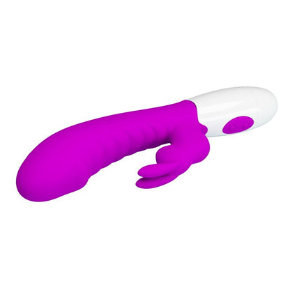 Vibrateur Double Stimulation - Pretty Love Naughty Bunny | 30 Modes, 2 Moteurs Pretty Love Sensations plus
