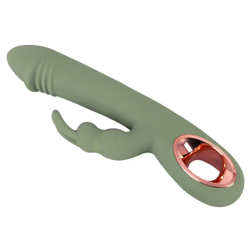 Vibrateur Double Stimulation - Slim Rabbit Olive | Vaginal & Clitoris, 10 modes & Étanche You2Toys Sensations plus