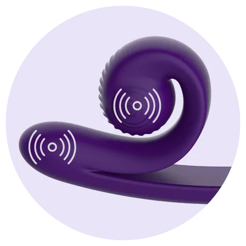 Vibrateur Double Stimulation - SVibe Curve | Stimulations Slide’n’Roll Clitoris & Point-G SVibe Sensations plus