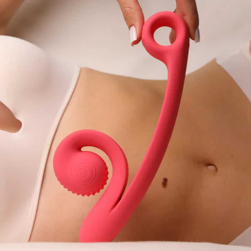 Vibrateur Double Stimulation - SVibe Curve | Stimulations Slide’n’Roll Clitoris & Point-G SVibe Sensations plus