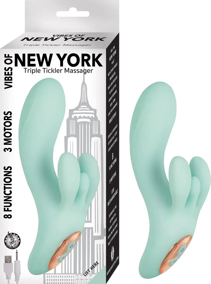 Vibrateur Double Stimulation - Triple Tickler Massager | 3 Moteurs Nasstoys Sensations plus