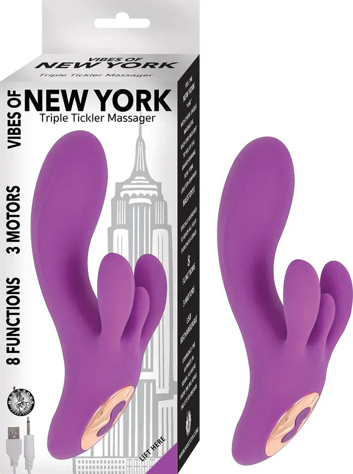 Vibrateur Double Stimulation - Triple Tickler Massager | 3 Moteurs Nasstoys Sensations plus