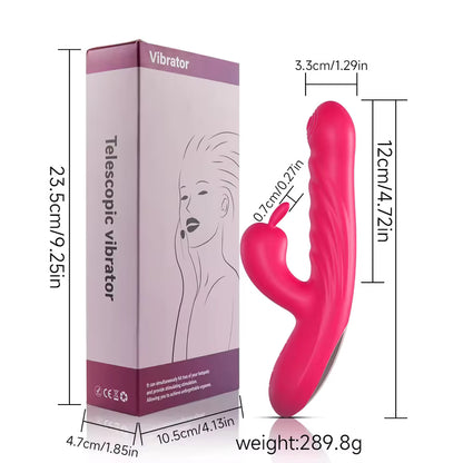 Vibrateur Double Stimulation & Va-et-Vient - Le Performant Lapin | Point G & Clitoris Secwell Sensations plus