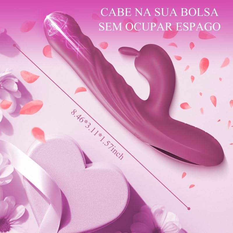 Vibrateur Double Stimulation & Va-et-Vient - Le Performant Lapin | Point G & Clitoris Secwell Sensations plus