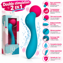 Vibrateur Double Stimulation Wand 2 en 1 -  Fruitcake | Adore U For U Adore U - For U Sensations plus