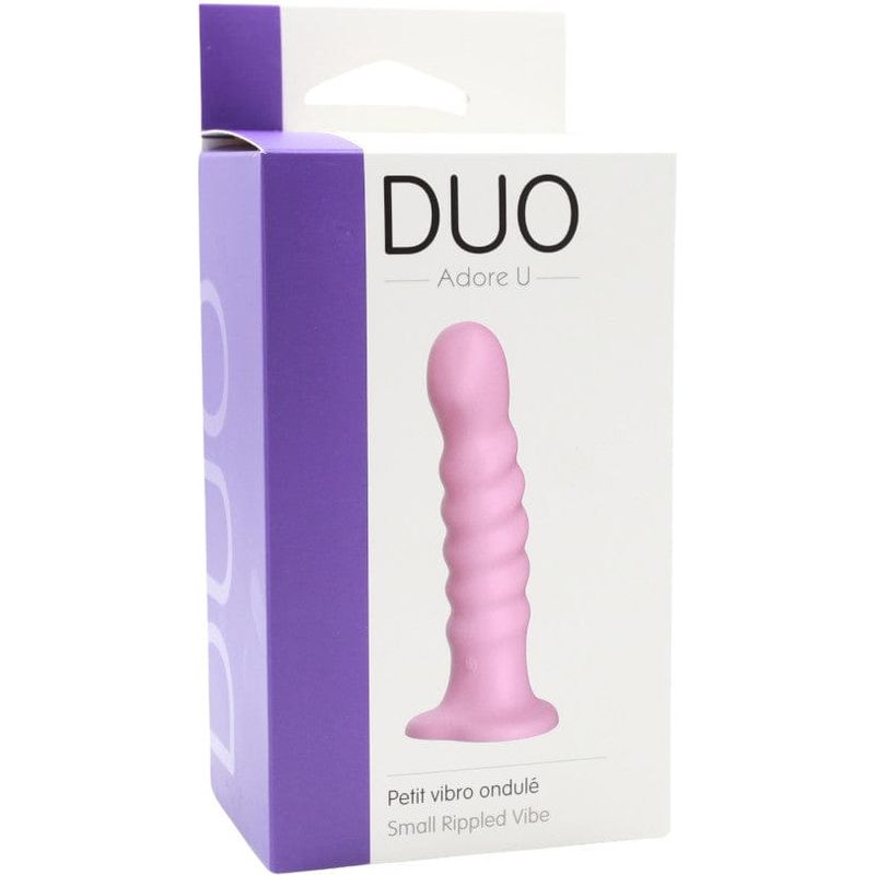 Vibrateur - Duo Petit Vibro Ondulé | 10 Vibrations & Harnais Compatible Adore U DUO Sensations plus