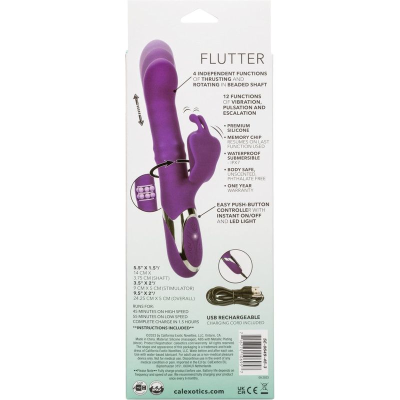 Vibrateur Lapin - Calexotics - Enchanted Flutter CalExotics Sensations plus